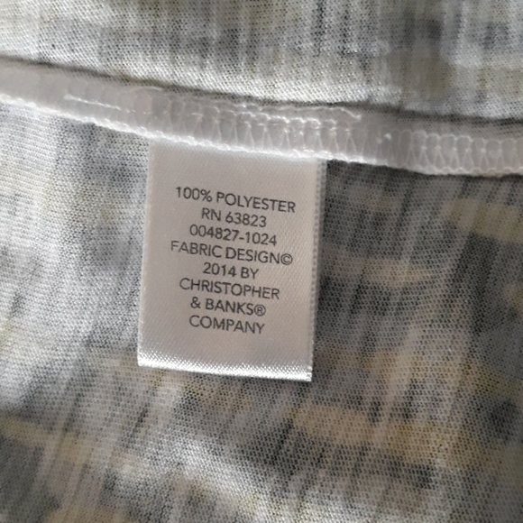 Christopher & Banks funky patterned womens top - Picture 9 of 10